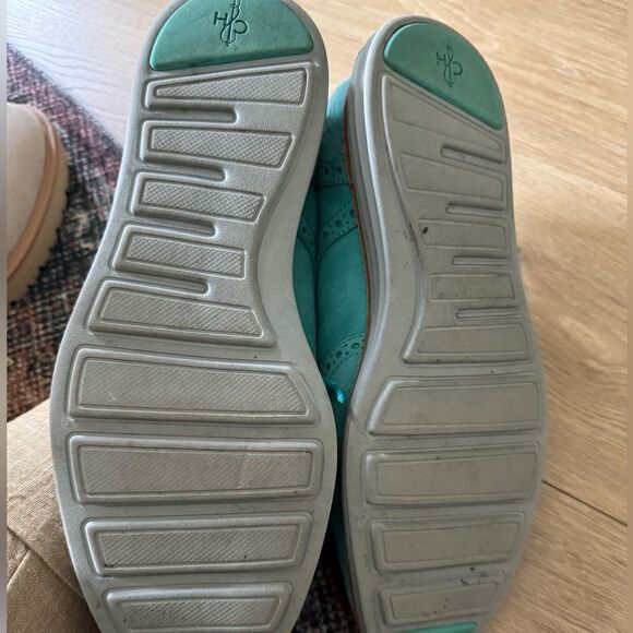 Vintage Cole Haan Lunargrand Wingtip Nubuck Shoes - Poolside Turquoise G… - Picture 5 of 6